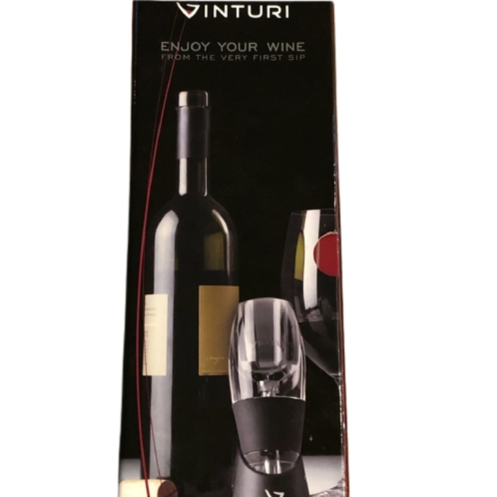 NEW VINTURI ESSENTIAL WINE AERATOR with travel pouch